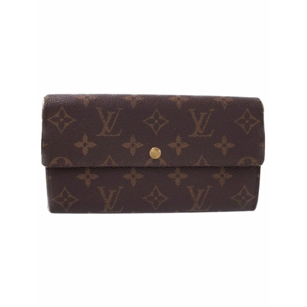 Louis Vuitton Monogram Pochette Porte Monnaie Credit Bi fold Long Wallet